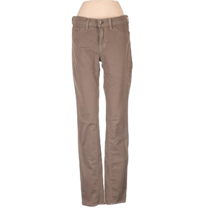 J Brand 27 The Skinny‎ mid rise skinny cut grey/tan jeans